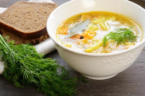 Вкусный суп на рыбном бульоне