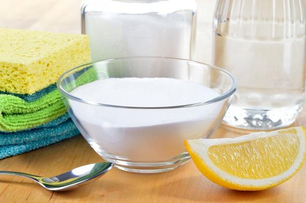 Натуральные чистящие средства: лимон, уксус, сода