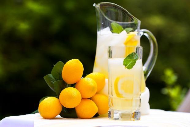 вода с лимоном и мятой