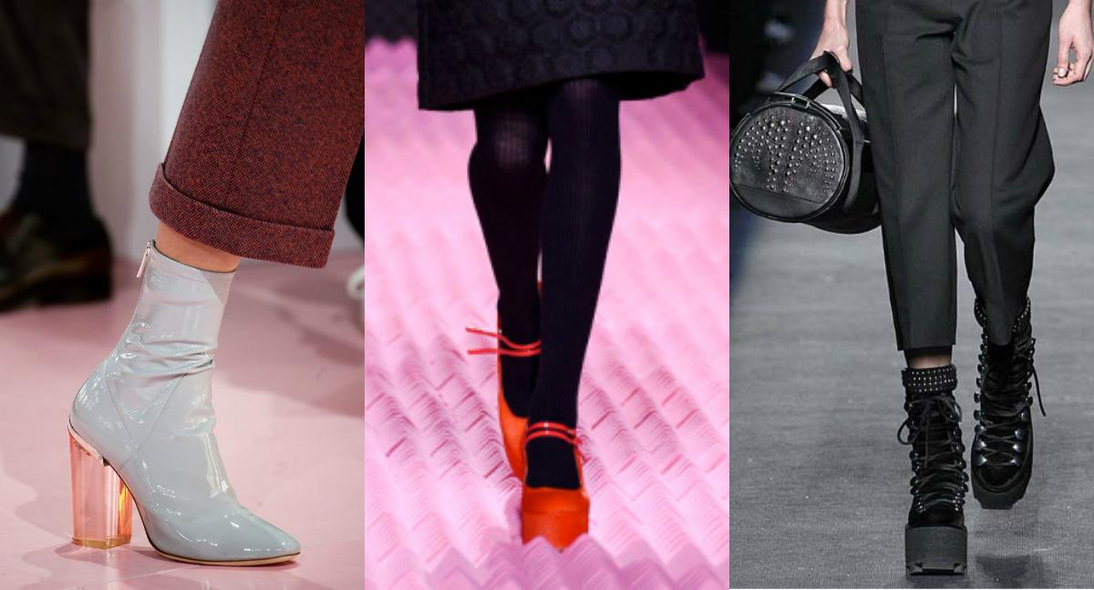 Тенденции осень 2015 Обувь на платформе и толстом каблуке