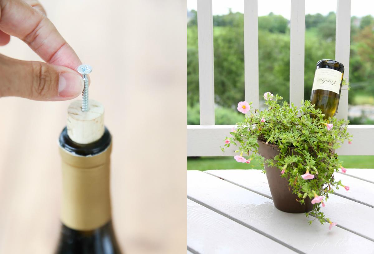Система полива растений из бутылок