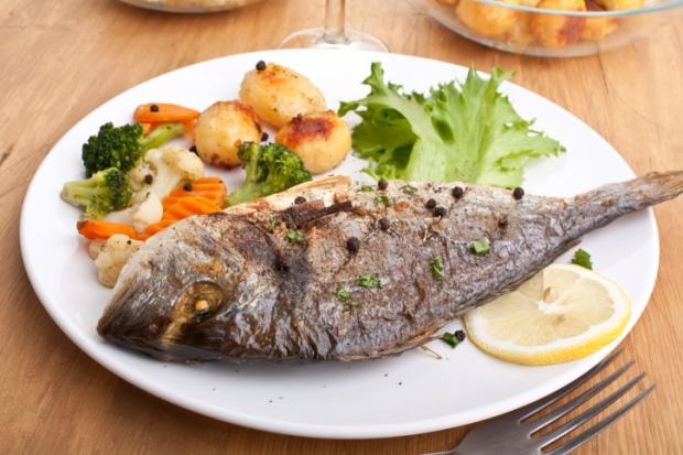 морская рыба с овощами