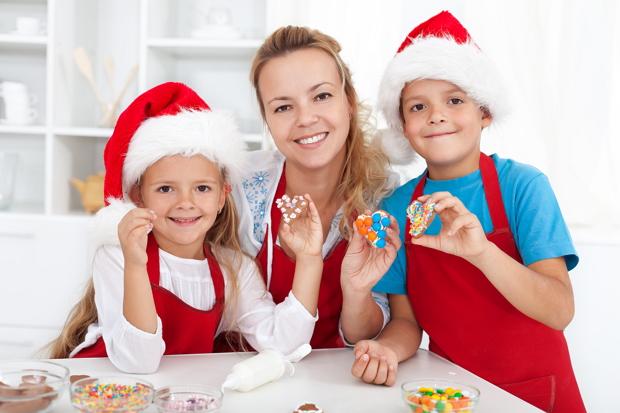 С детьми готовим новогодние блюда