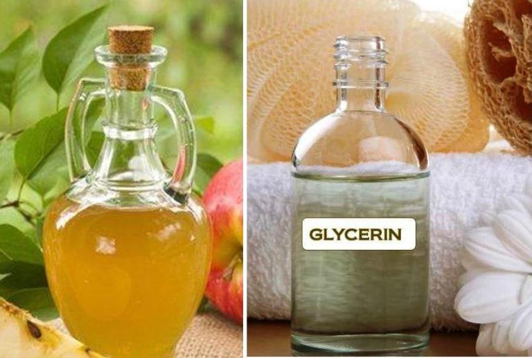 яблочный уксус и глицерин